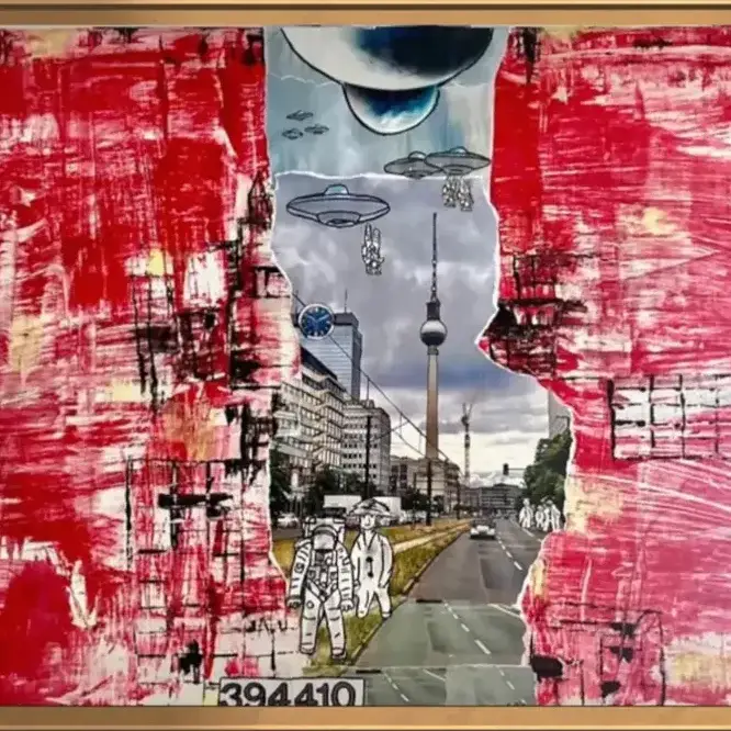 Suzy Forel, Mixed-Media-Werk, Nr. 77, 2024