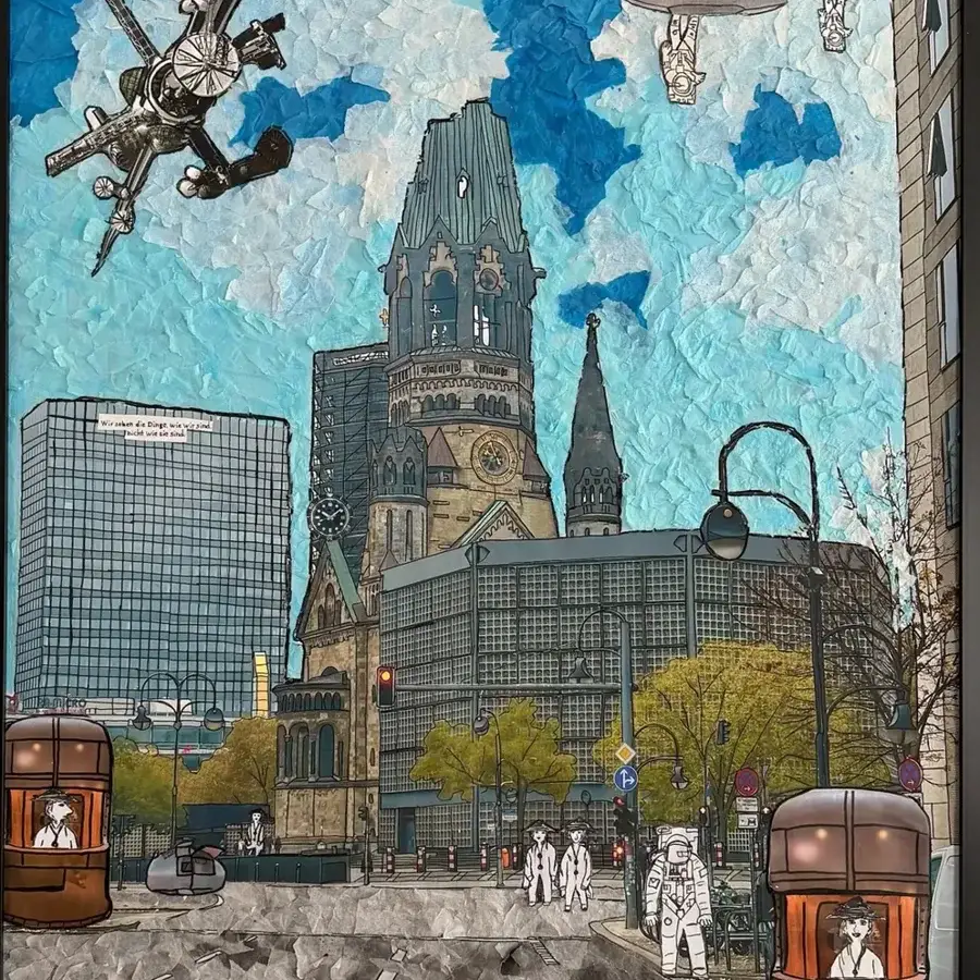 Suzy Forel, Mixed-Media-Werk, Nr. 89, 2024