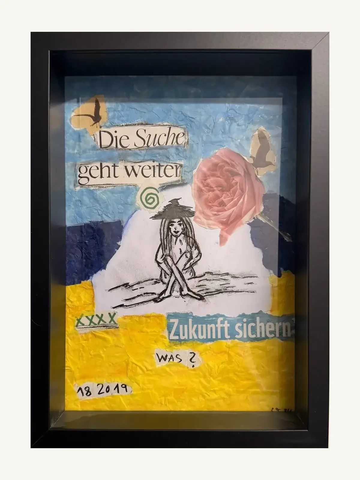 Suzy Forel, Mixed-Media-Werk, Nr. 82, 2024