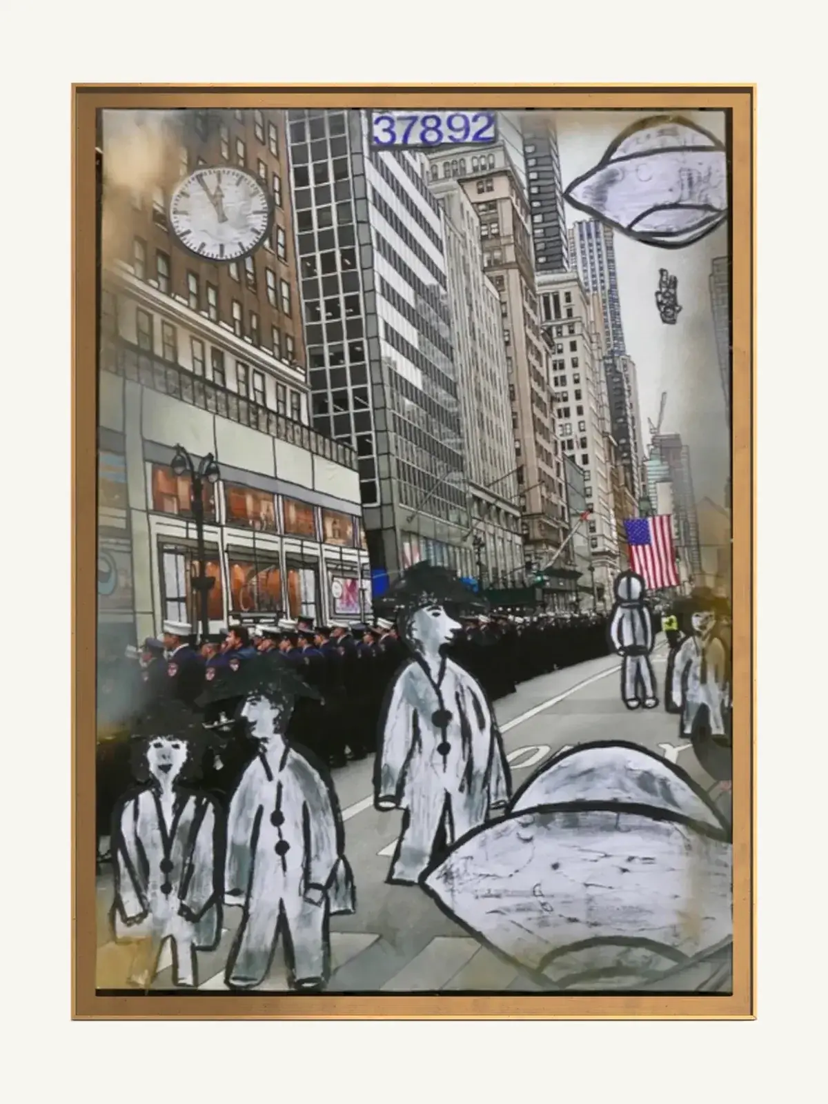 Suzy Forel, Mixed-Media-Werk, Nr. 39, 2021
