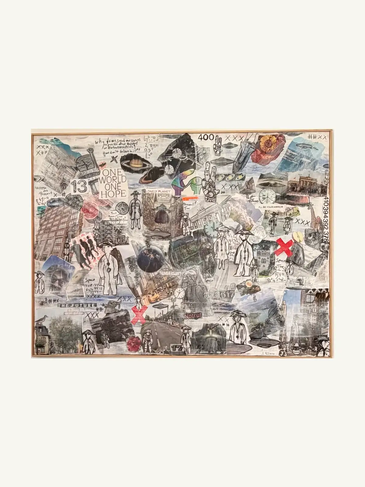 Suzy Forel, Mixed-Media-Werk, Nr. 75, 2024