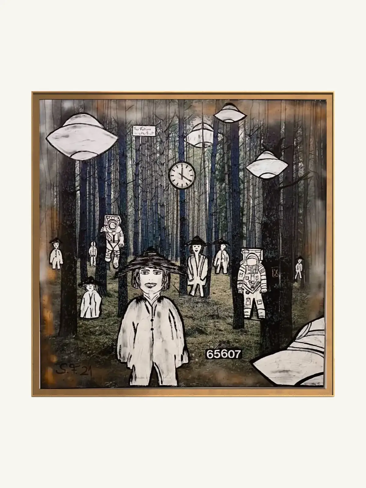 Suzy Forel, Mixed-Media-Werk, Nr. 35, 2012